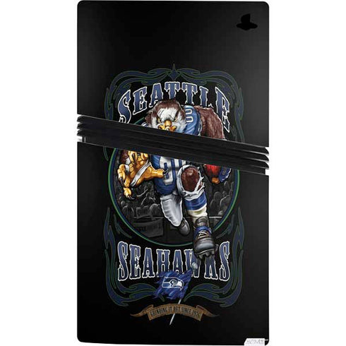 Liquid Blue NFL Seattle Seahawks Running Back PS5 Pro Bundle Skin