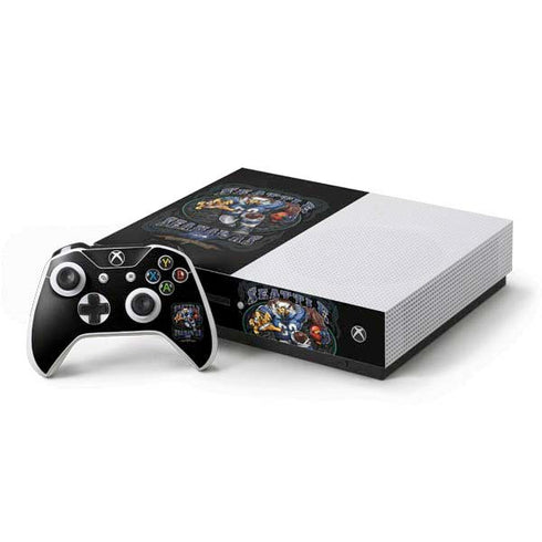 Liquid Blue NFL Seattle Seahawks Running Back Xbox One S Console and Controller Bundle Skin