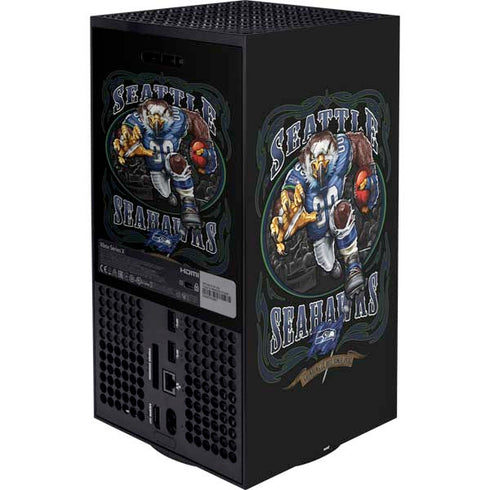 Liquid Blue NFL Seattle Seahawks Running Back Xbox Series X Bundle Skin