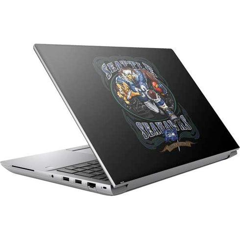 Liquid Blue NFL Seattle Seahawks Running Back HP ZBook Fury 16 G10 Skin