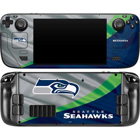 NFL Seattle Seahawks Steam Deck Handheld Gaming Computer OLED Skin
