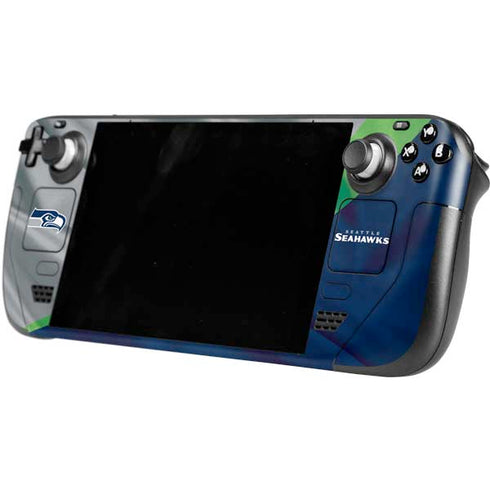 NFL Seattle Seahawks Steam Deck Handheld Gaming Computer OLED Skin