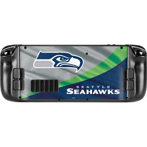 NFL Seattle Seahawks Steam Deck Handheld Gaming Computer OLED Skin