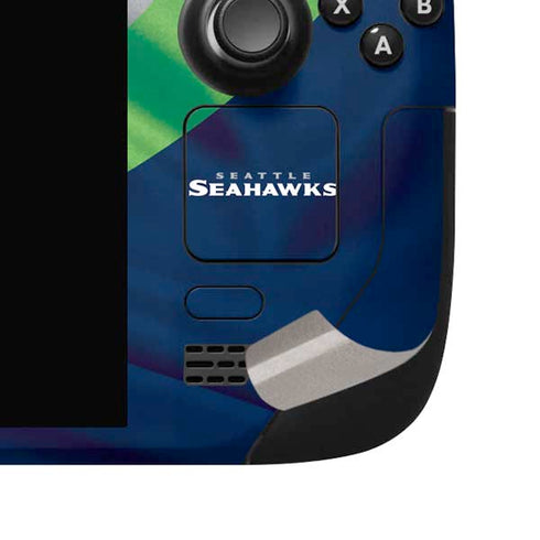 NFL Seattle Seahawks Steam Deck Handheld Gaming Computer OLED Skin