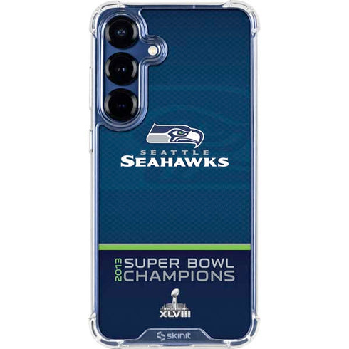 NFL Seattle Seahawks Super Bowl XLVIII Galaxy S25 Plus Clear Case