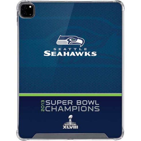 NFL Seattle Seahawks Super Bowl XLVIII iPad Pro 12.9in (2020) Clear Case