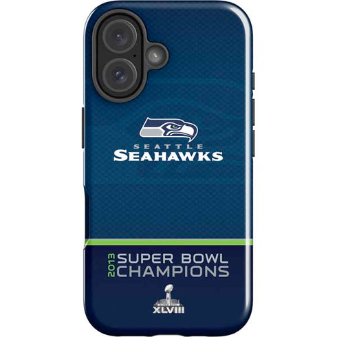 NFL Seattle Seahawks Super Bowl XLVIII iPhone 16 Plus Impact Case