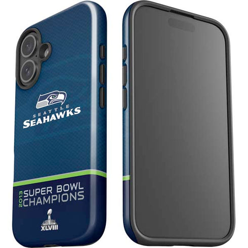 NFL Seattle Seahawks Super Bowl XLVIII iPhone 16 Plus Impact Case