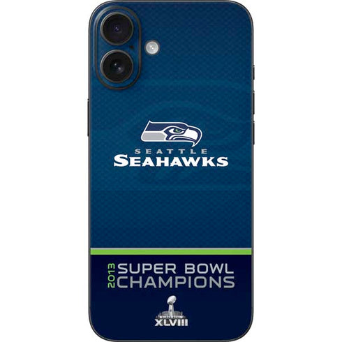 NFL Seattle Seahawks Super Bowl XLVIII iPhone 16 Plus Skin