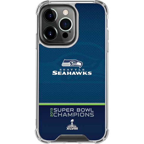 NFL Seattle Seahawks Super Bowl XLVIII iPhone 16 Pro Clear Case