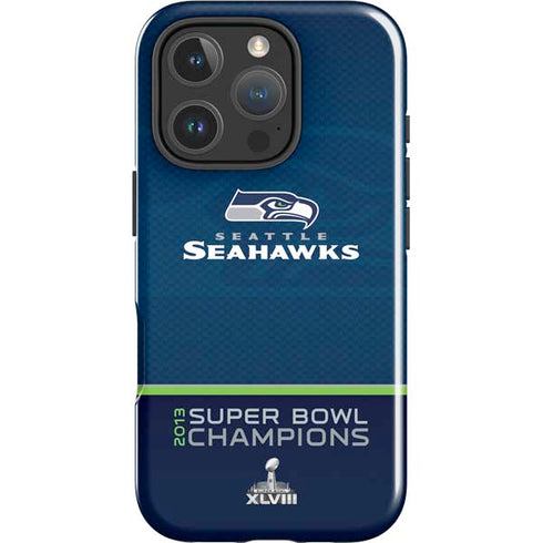NFL Seattle Seahawks Super Bowl XLVIII iPhone 16 Pro Impact Case