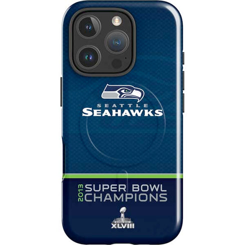 NFL Seattle Seahawks Super Bowl XLVIII iPhone 16 Pro Magsafe Impact Case