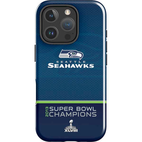 NFL Seattle Seahawks Super Bowl XLVIII iPhone 16 Pro Max Impact Case