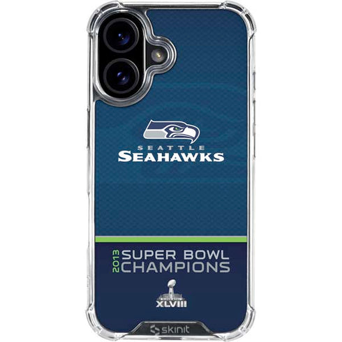 NFL Seattle Seahawks Super Bowl XLVIII iPhone 17 Clear Case