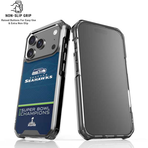 NFL Seattle Seahawks Super Bowl XLVIII iPhone 18 Pro Clear Case