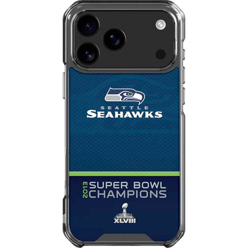 NFL Seattle Seahawks Super Bowl XLVIII iPhone 18 Pro Max Clear Case