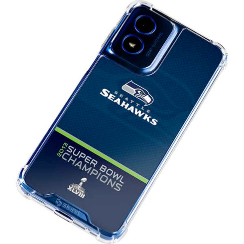 NFL Seattle Seahawks Super Bowl XLVIII Moto G 5G (2024) Clear Case