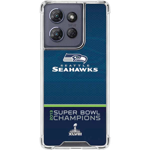 NFL Seattle Seahawks Super Bowl XLVIII Moto G Power 5G (2025) Clear Case