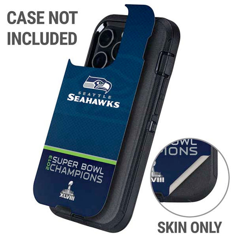 NFL Seattle Seahawks Super Bowl XLVIII Otterbox Defender iPhone Skin