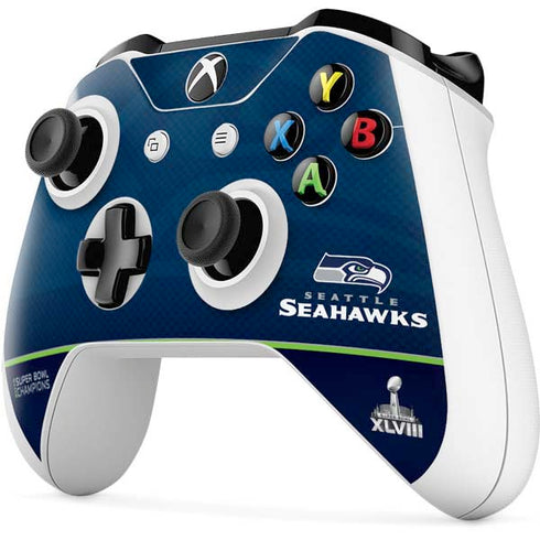 NFL Seattle Seahawks Super Bowl XLVIII Xbox One S All-Digital Edition Bundle Skin
