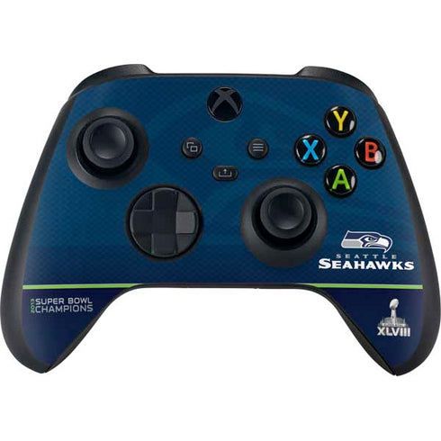 NFL Seattle Seahawks Super Bowl XLVIII Xbox Series X Controller Skin