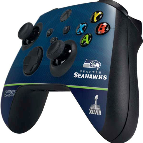 NFL Seattle Seahawks Super Bowl XLVIII Xbox Series X Controller Skin