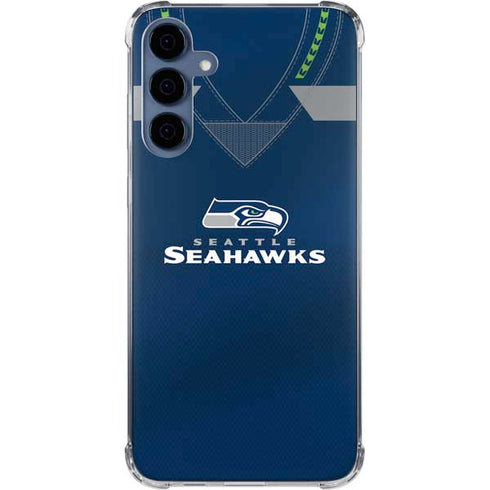 NFL Seattle Seahawks Team Jersey Galaxy A55 5G Clear Case