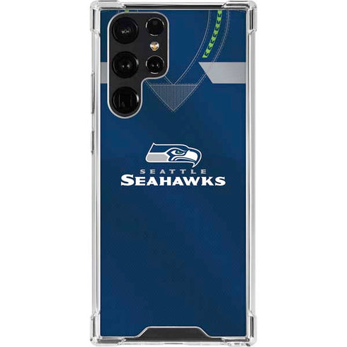 NFL Seattle Seahawks Team Jersey Galaxy S23 Ultra Clear Case