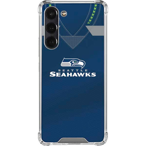 NFL Seattle Seahawks Team Jersey Galaxy S24 FE Clear Case