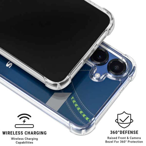 NFL Seattle Seahawks Team Jersey Galaxy S25 Clear Case