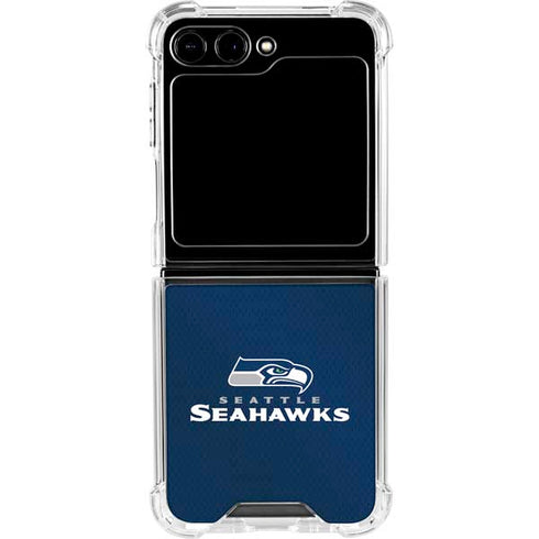 NFL Seattle Seahawks Team Jersey Galaxy Z Flip6 Clear Case
