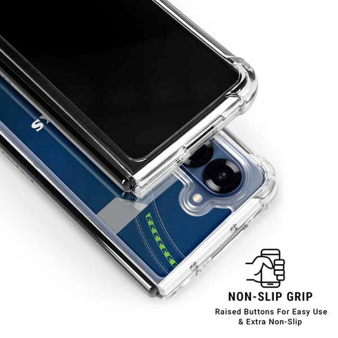 NFL Seattle Seahawks Team Jersey Galaxy Z Fold6 Clear Case