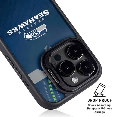 NFL Seattle Seahawks Team Jersey iPhone 14 Pro Max Kickstand Case