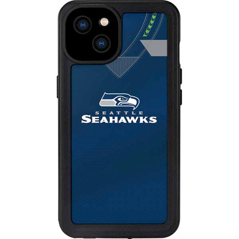 NFL Seattle Seahawks Team Jersey iPhone 15 Plus Waterproof Case