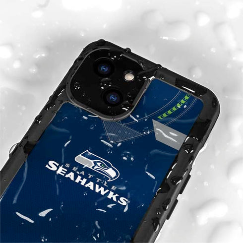 NFL Seattle Seahawks Team Jersey iPhone 15 Plus Waterproof Case