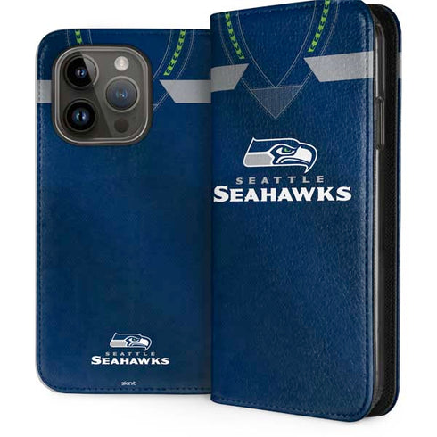 NFL Seattle Seahawks Team Jersey iPhone 15 Pro Folio Case