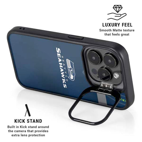 NFL Seattle Seahawks Team Jersey iPhone 15 Pro Max Kickstand Case