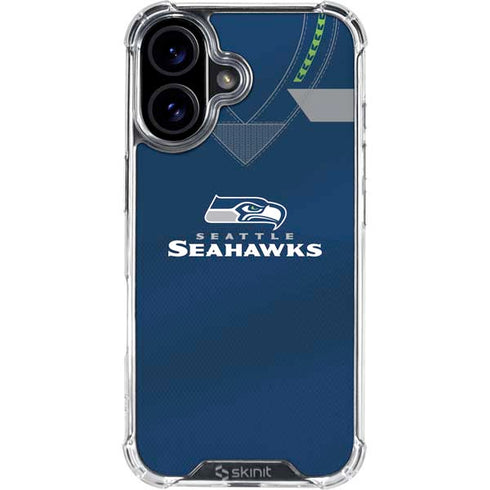 NFL Seattle Seahawks Team Jersey iPhone 16 Clear Case