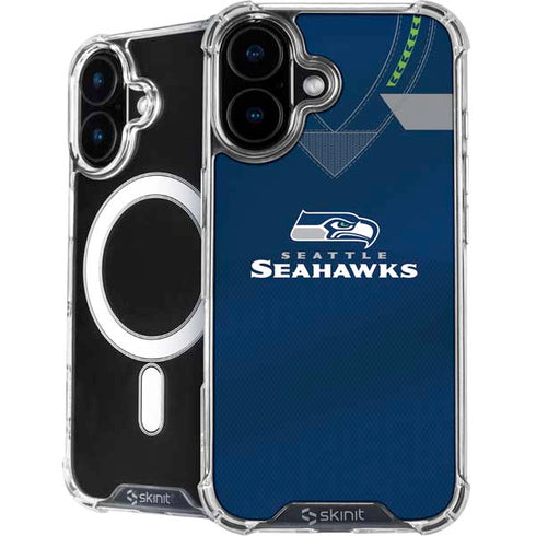 NFL Seattle Seahawks Team Jersey iPhone 16 Plus MagSafe Case