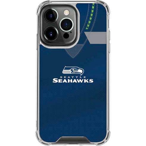 NFL Seattle Seahawks Team Jersey iPhone 16 Pro Clear Case
