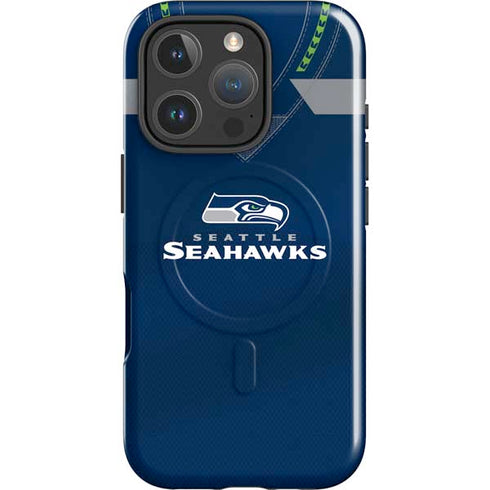 NFL Seattle Seahawks Team Jersey iPhone 16 Pro Magsafe Impact Case