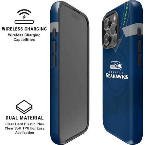 NFL Seattle Seahawks Team Jersey iPhone 16 Pro Magsafe Impact Case