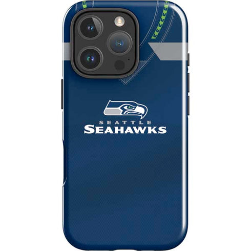 NFL Seattle Seahawks Team Jersey iPhone 16 Pro Max Impact Case