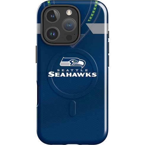 NFL Seattle Seahawks Team Jersey iPhone 16 Pro Max Magsafe Impact Case