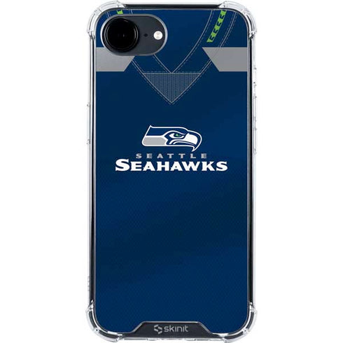 NFL Seattle Seahawks Team Jersey iPhone 16e Clear Case