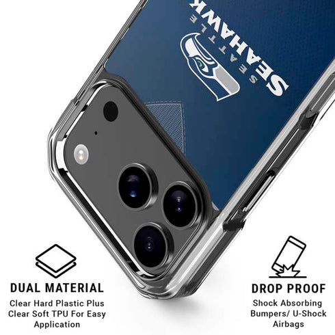 NFL Seattle Seahawks Team Jersey iPhone 18 Pro Clear Case