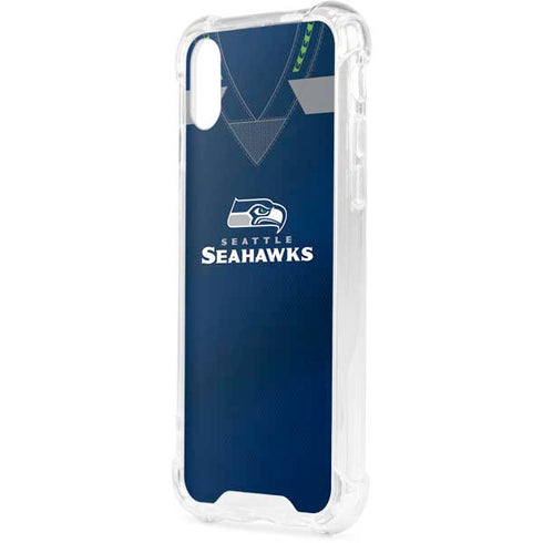 NFL Seattle Seahawks Team Jersey iPhone XS Clear Case