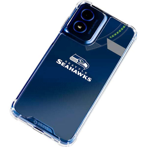 NFL Seattle Seahawks Team Jersey Moto G 5G (2024) Clear Case