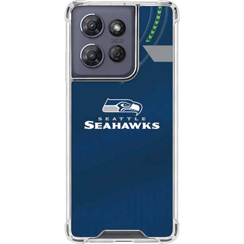 NFL Seattle Seahawks Team Jersey Moto G Play 5G (2025) Clear Case