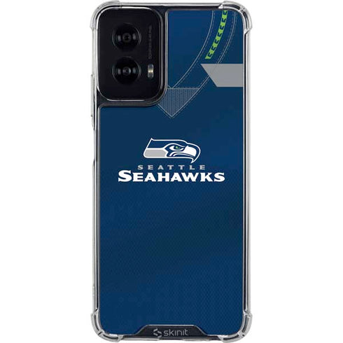 NFL Seattle Seahawks Team Jersey Moto G Power 5G (2024) Clear Case